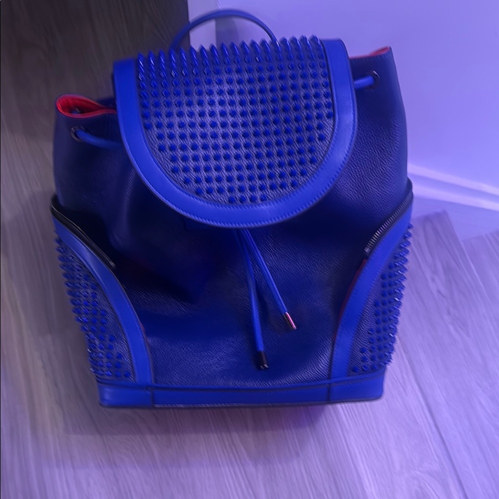 Louboutin large leather explorafunk back pack